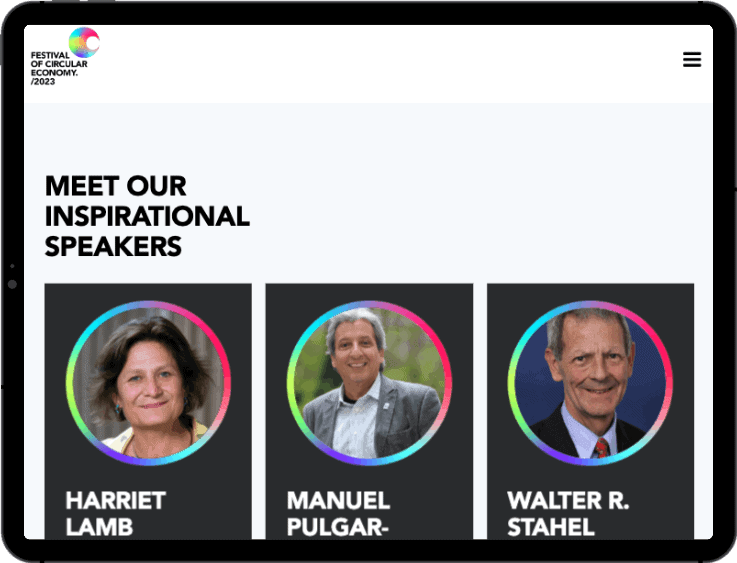 speakers-the-festival-of-circular-economy-2022-tablet-view-web-design-nottingham-h2o-digital